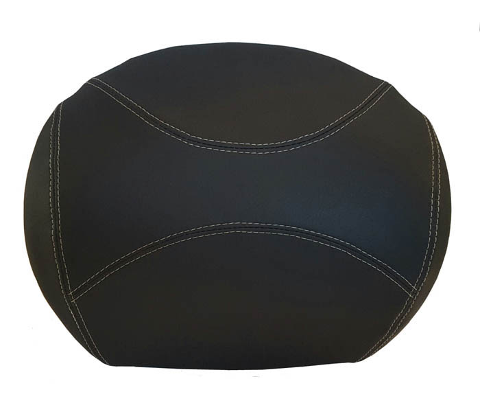 Vespa GTV Backrest Cover Hand Tailored Black Top Case Pad Cover